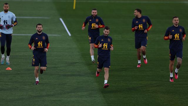 Latihan Skuad Timnas Spanyol Kualifikasi UEFA Euro 2024