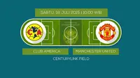 Club America vs Manchester United (Liputan6.com/Sangaji)