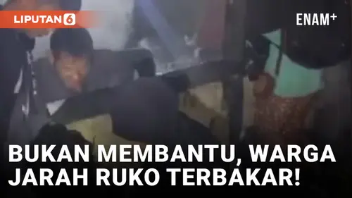 VIDEO: Kebakaran Ruko di Sintang, Warga Lakukan Penjarahan Saat Api Masih Berkobar