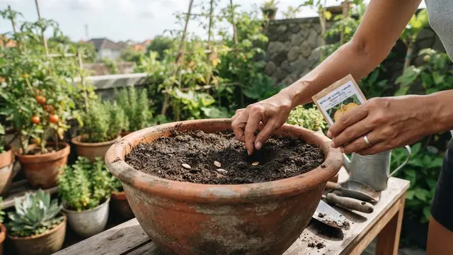 Cara Menanam Labu Kuning di Pot
