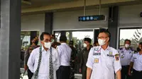 Menteri Perhubungan Budi Karya Sumadi di Bandara Atung Bunsu di Pagar Alam, Sumatera Selatan. (Dok Kemenhub)