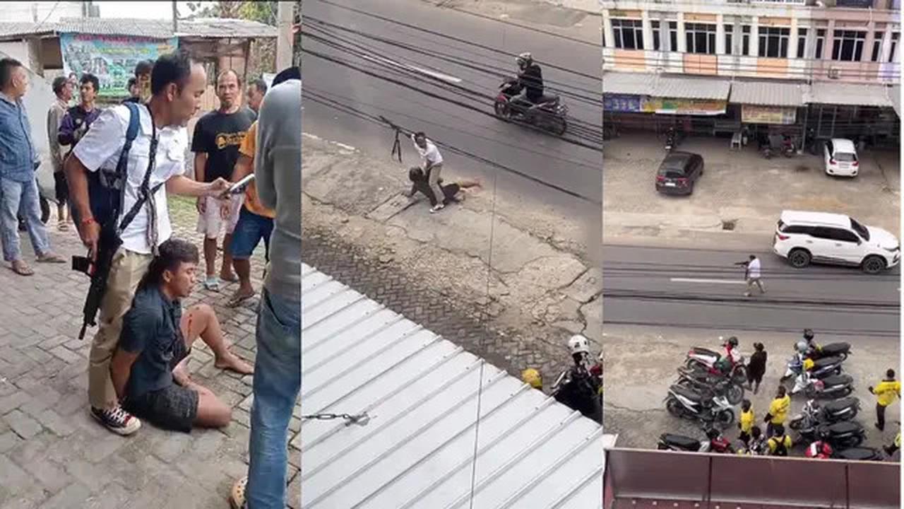 Bak Koboi, Detik-Detik Menegangkan Bripka Agus Baku Tembak dengan Pelaku Curanmor di Lampung