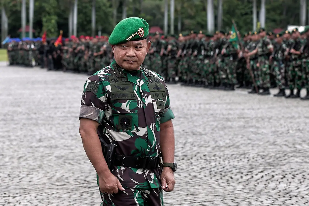 KSAD Dudung Abdurachman Pimpin Apel Kesiapsiagaan di Lapangan Monas