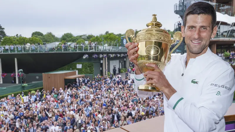 Foto: Kiprah Novak Djokovic di Sepanjang Ajang Wimbledon Hingga Juara 7 Kali