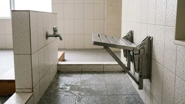 Tempat Wudhu dengan Bangku Lipat