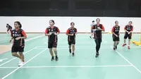 Suasana latihan tim Piala Uber Indonesia. (Dok. PBSI)