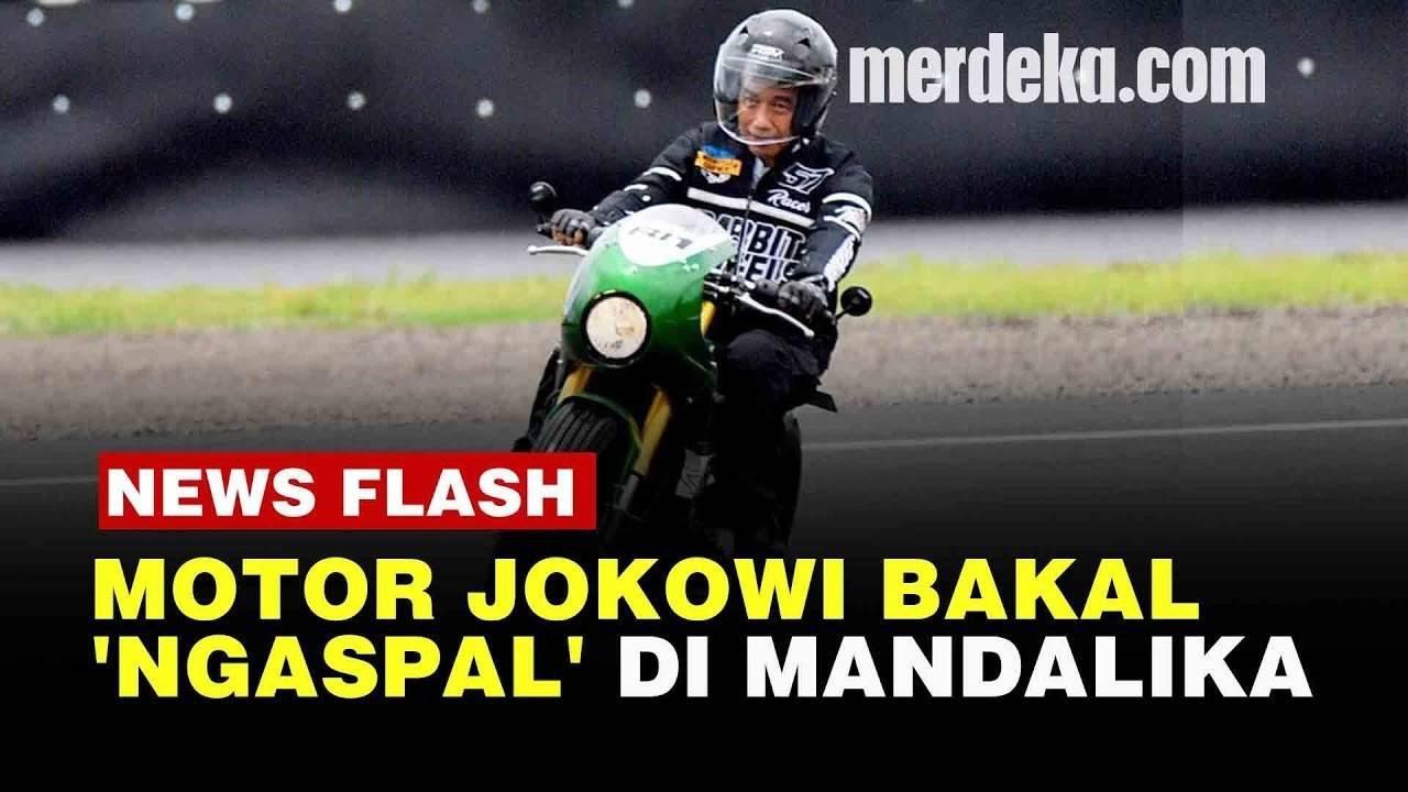 VIDEO: KEREN! Ini Motor Bergaya Retro Milik Jokowi Bakal Jajal Sirkuit Mandalika