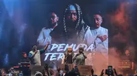 Aksi Pemuda Tersesat Music di Festival 6 hari pertama, Sabtu (8/7/2023)