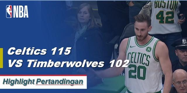 Cuplikan Hasil Pertandingan NBA : Celtics 115 VS Timberwolves 102