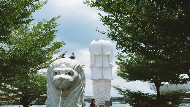 Patung Merlion Singapura Ditutup Mulai 25 September 2023 demi Proses Perbaikan