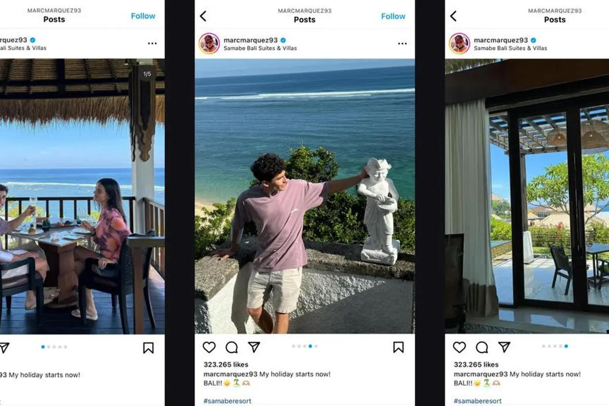 Marc Marquez Liburan Bersama Pacarnya di Bali
