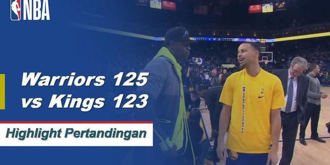 Cuplikan Pertandingan NBA  : Warriors 125 vs Kings 123