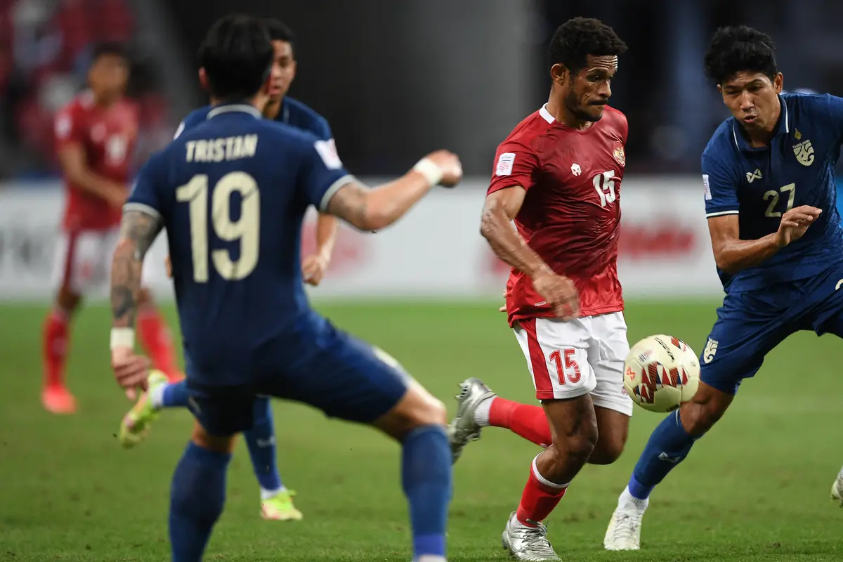 Foto: Kena Mental, Timnas Indonesia Langsung Tertekan dan Takluk 0-4 dari Thailand di Leg Pertama Final Piala AFF 2020