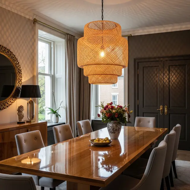 Model Lampu Gantung untuk Ruang Makan (AI Generated)