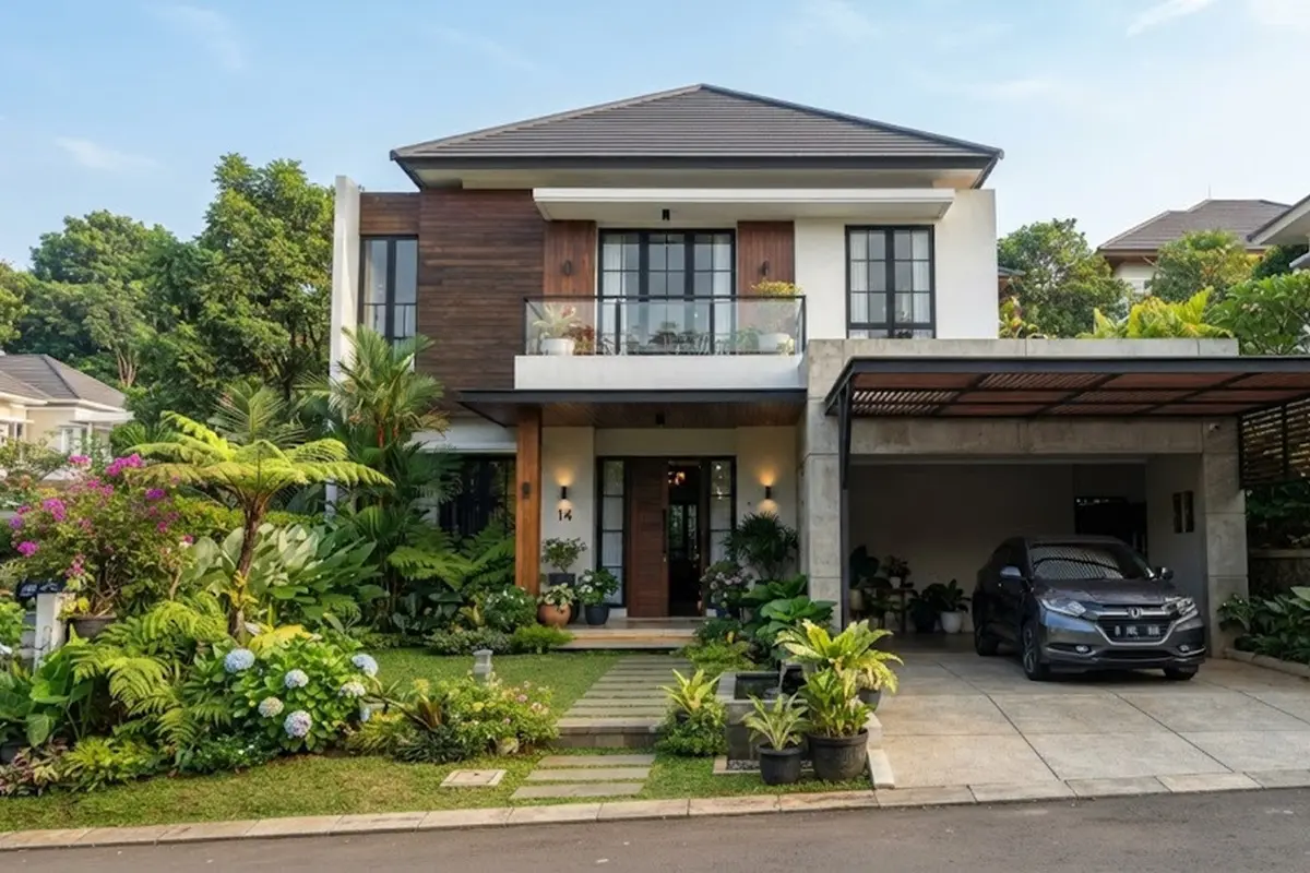 rumah dengan kanopi