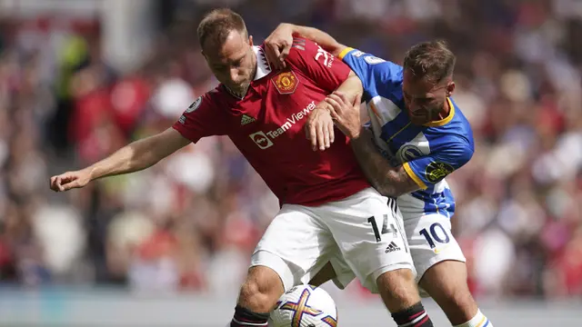 Foto: Debut Suram Erik ten Hag di Liga Inggris saat Manchester United Takluk dari Brighton di Pekan Pertama Liga Inggris 2022 / 2023