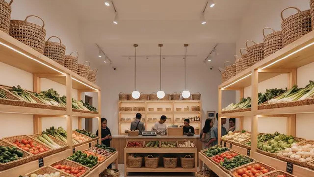 9 Desain Warung Sayur Modern Minimalis, Penataan Rapi dan Menarik
