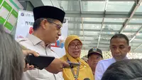 Kepala Puskesmas Pasar Minggu, Sri Rejeki Amelia menjelaskan, adanya tahapan proses pemeriksaan sesuai dengan siklus hidup pasien dalam program Cek Kesehatan Gratis (CKG). (Liputan6.com/Arviola&nbsp;Marchsyalina Syurgandari)
