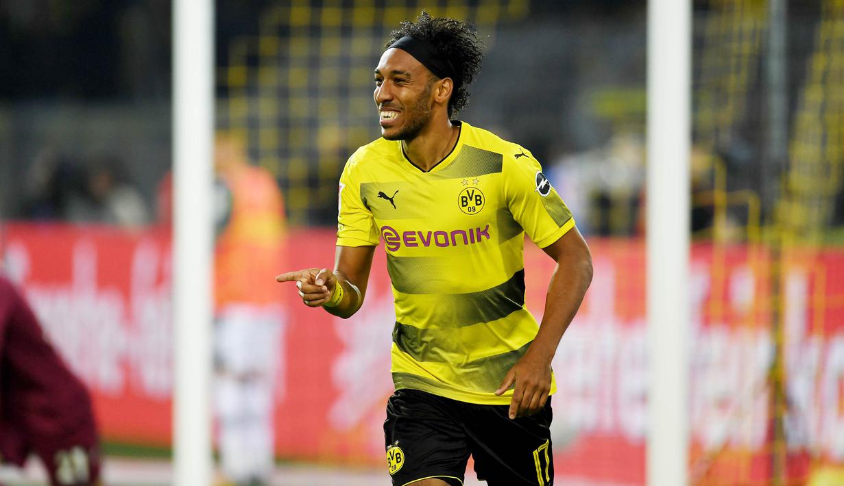 2. Pierre-Emerick Aubameyang (Gabon) - Borussia Dortmund. (AFP/Patrik Stollarz)