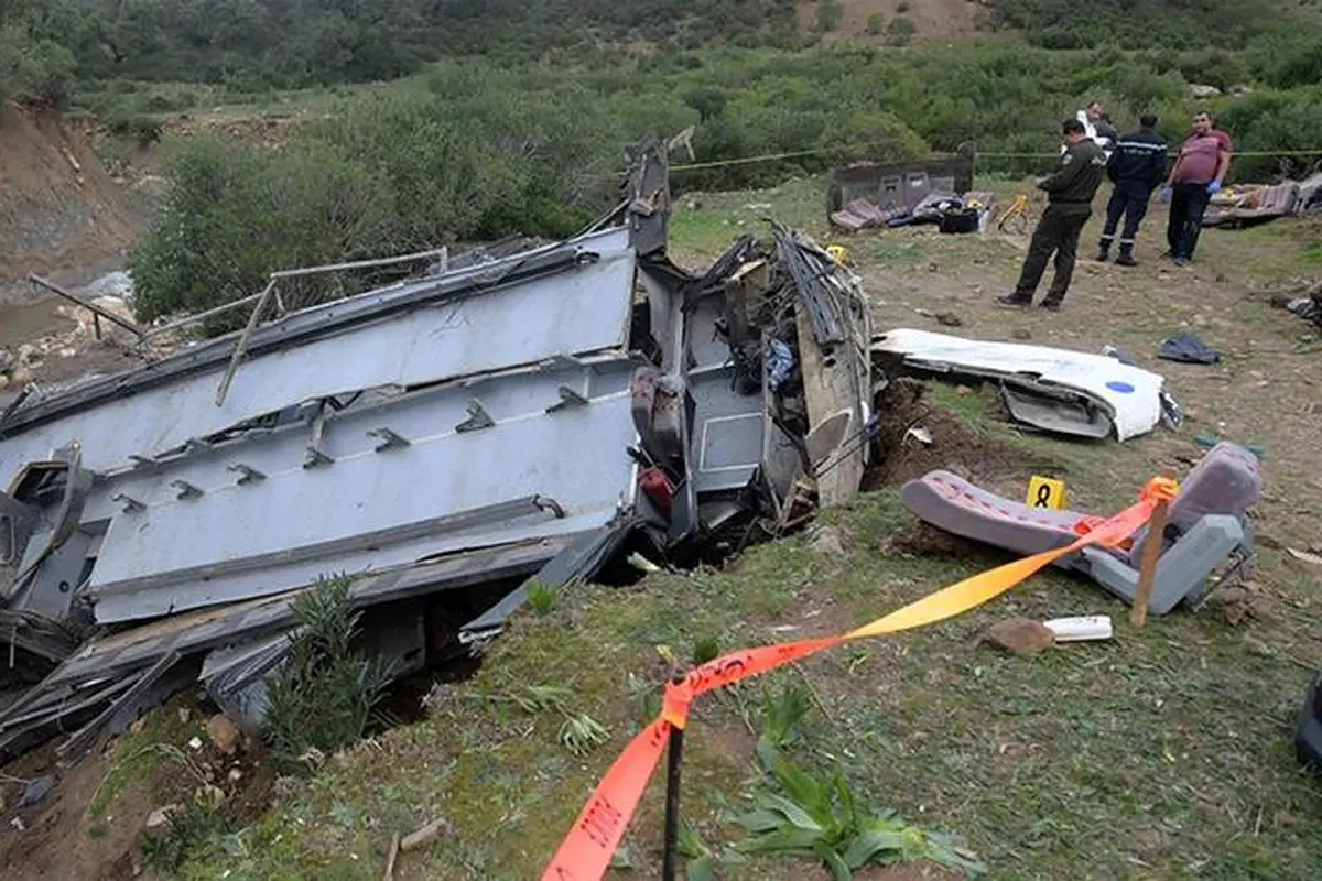 Kecelakaan bus di Tunisia.