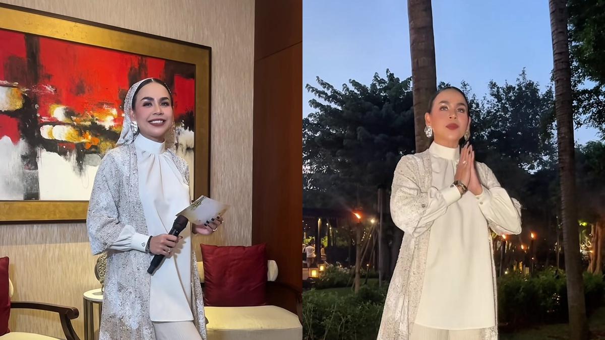 7 Potret Melaney Ricardo Jadi MC Buka Puasa, Dapat Berkah Ramadhan