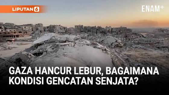 Kota Gaza Porak-poranda, Gencatan Senjata Masih Rapuh