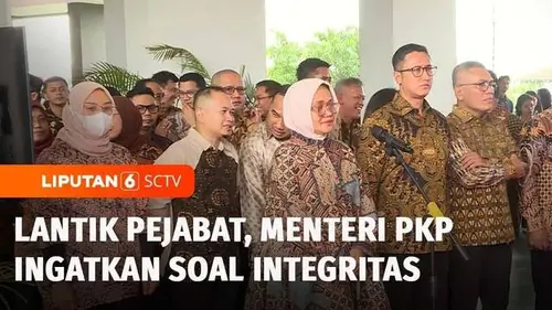 VIDEO: Menteri PKP Lantik Pejabat Eselon 2 hingga 4 di Wisma Atlet, Ingatkan Soal Ini