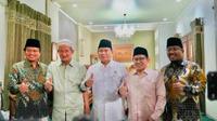 Pengasuh Pondok Pesantren Progresif Bumi Shalawat Sidoarjo KH Agoes Ali Masyhuri alias Gus Ali menjadi saksi perjodohan Ketum Gerindra Prabowo Subianto dengan Ketum PKB Muhaimin Iskandar untuk Pilpres 2024. (Foto: Istimewa)