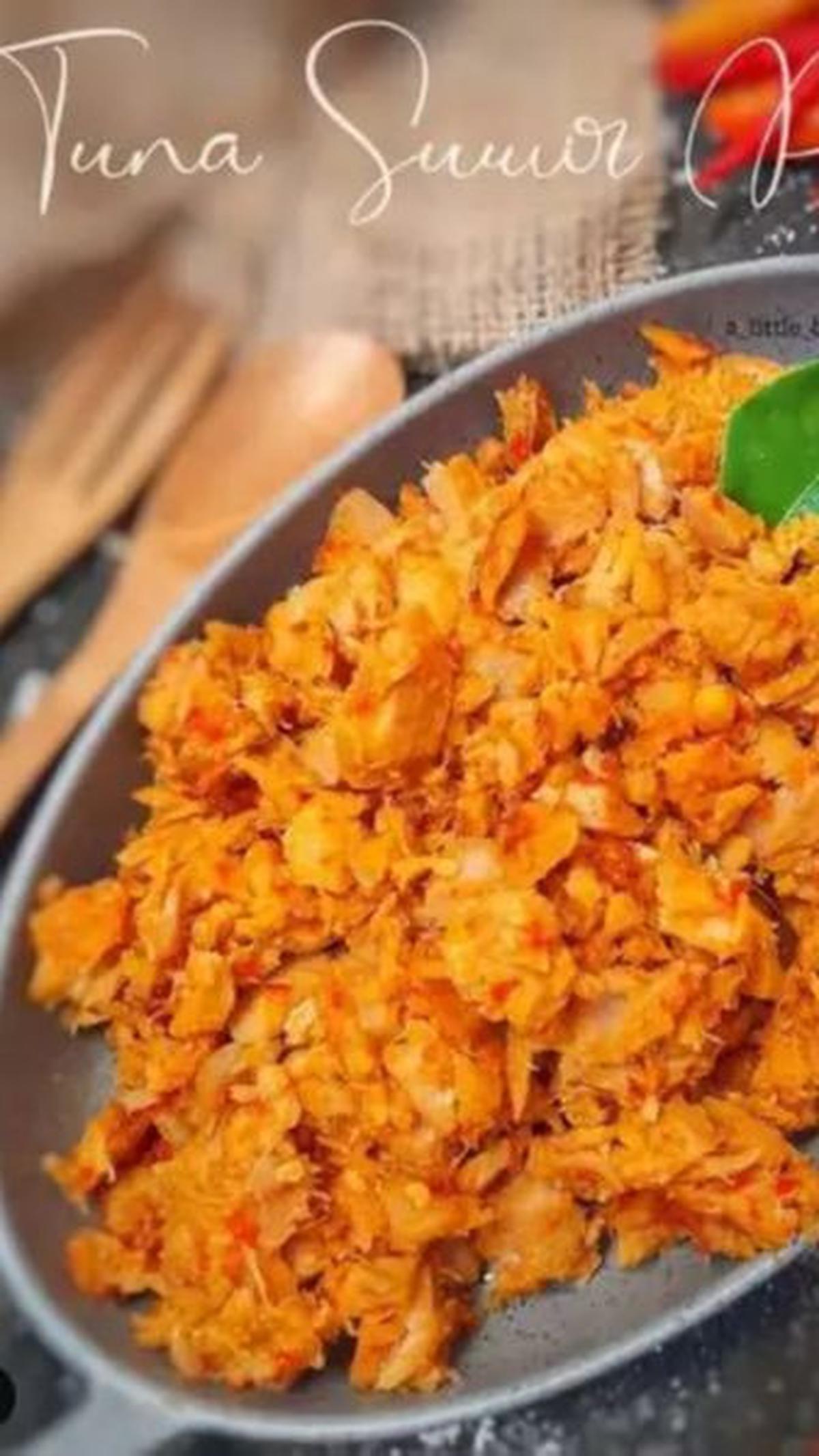 1. Resep Suwir Ikan Tuna Pedas