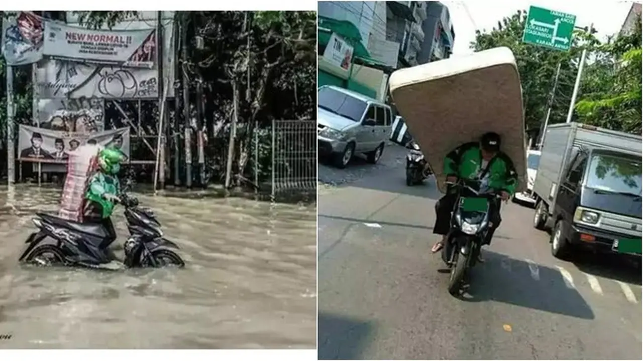 8 Potret Serba-Serbi Driver Ojol Antar Pesanan Ini Bikin Geleng Kepala