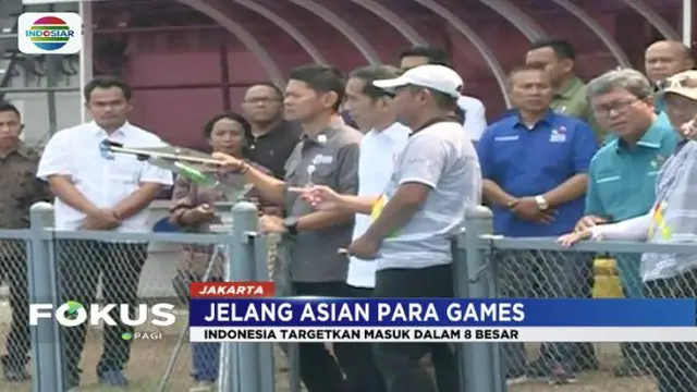 Presiden Jokowi berharap Indonesia memboyong 16 medali emas di Asian Para Games 2018.