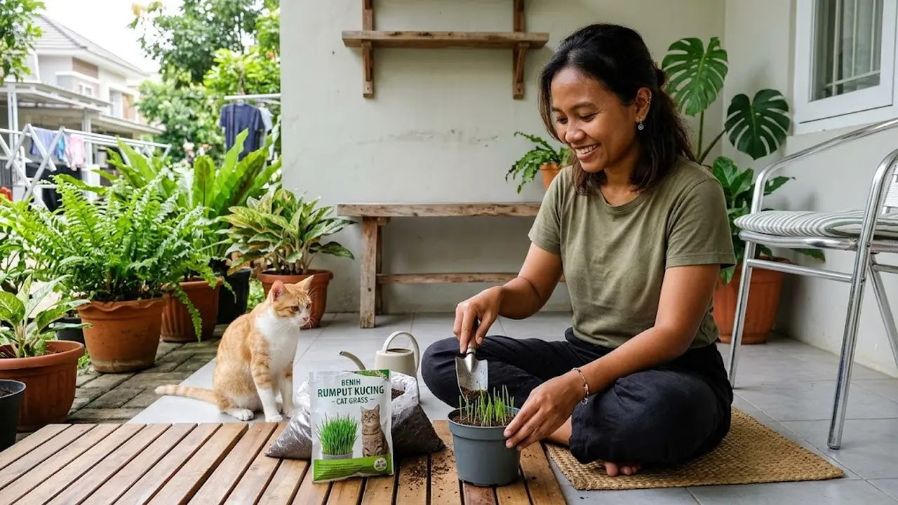 Cara Menanam Rumput Kucing di Wadah Kecil untuk Hewan Peliharaan