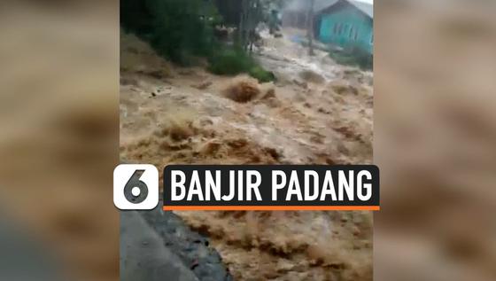VIDEO: Sungai Lalang Meluap, Kota Padang Dilanda Banjir