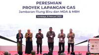 Wakil Presiden Republik Indonesia, K.H. Ma&rsquo;ruf Amin, meresmikan Proyek Strategis Nasional (PSN) Jambaran-Tiung Biru (JTB) di Surabaya, Jawa Timur, Rabu (8/2/2023). (Dok Pertamina)