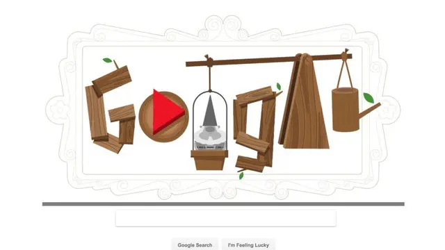 Hari ini laman muka Google Doodle dihiasi animasi Garden Gnome/Taman Gnome, yang jika diklik, kamu akan menemukan permainan unik. Ya, saat pertama kali kamu 'klik' akan muncul sejarah awal Garden Gnome dan berakhir pada permainan animasi.