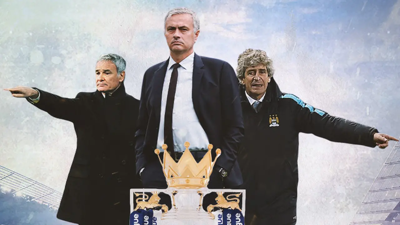 Premier League - Claudio Ranieri, Jose Mourinho, Manuel Pellegrini