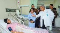 Ibu Negara Timor Leste Cidalia Lopes Nobre Mouzinho mengunjungi Rumah Sakit Anak dan Bunda (RSAB) Harapan Kita , Kamis (28/6). (Liputan6.com/Loop/Humas Kemkes)