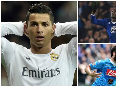 Kabar transfer terkini, Rabu (6/4/2016), diwarnai niat calon pelatih baru MU, Jose Mourinho, memboyong Cristiano Ronaldo serta keinginan pelatih Chelsea musim depan, Antonio Conte, memboyong Gonzalo Higuain. (AFP)