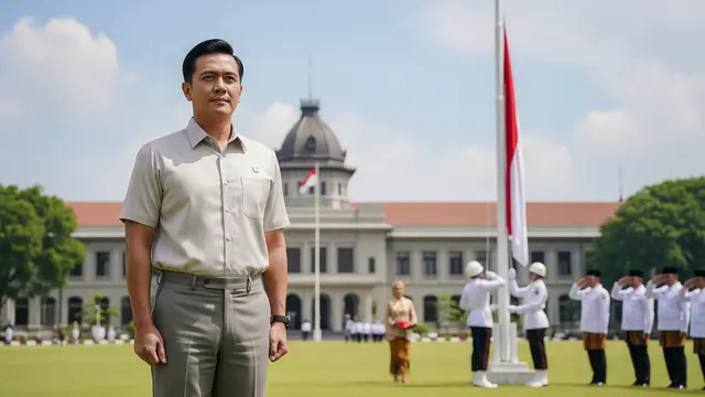 Kemeja Lengan Pendek dan Celana Bahan (Gaya Sutan Sjahrir)