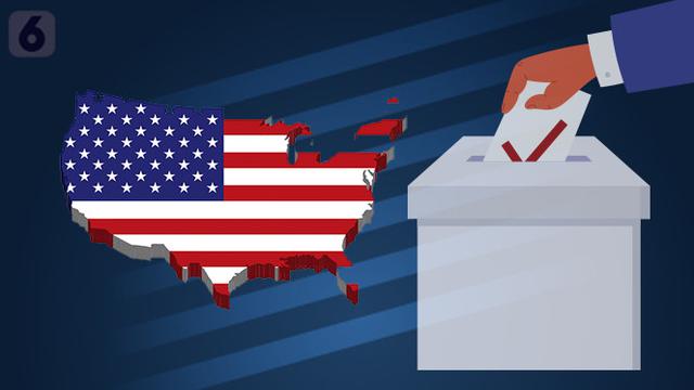 Ilustrasi Pilpres AS. (Liputan6.com/ Trie Yasni)