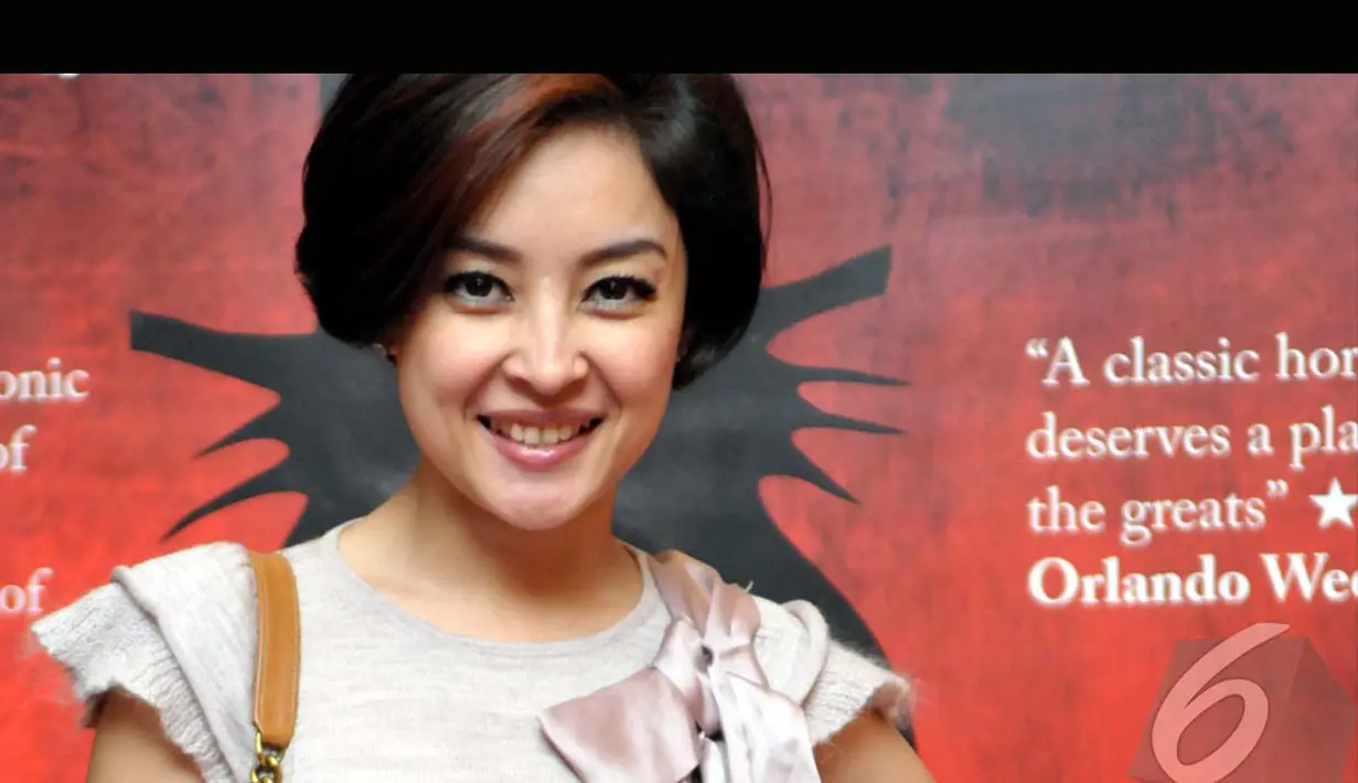 Putri Patricia saat menghadiri sebuah acara di Blitzmegaplex Pacific Place, SCBD, Jakpus, Kamis (7/8/2014) (Liputan6.com/Panji Diksana)