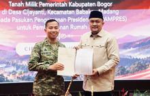 Dukung Kesejahteraan, Pemkab Bogor Hibahkan Lahan untuk Rusun Paspampres