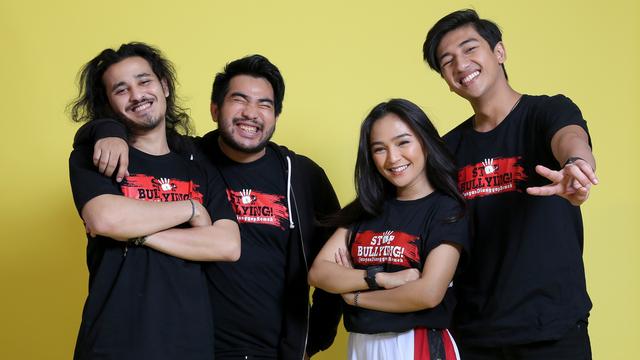 [Bintang] Media visit pemain film Stop Bullying