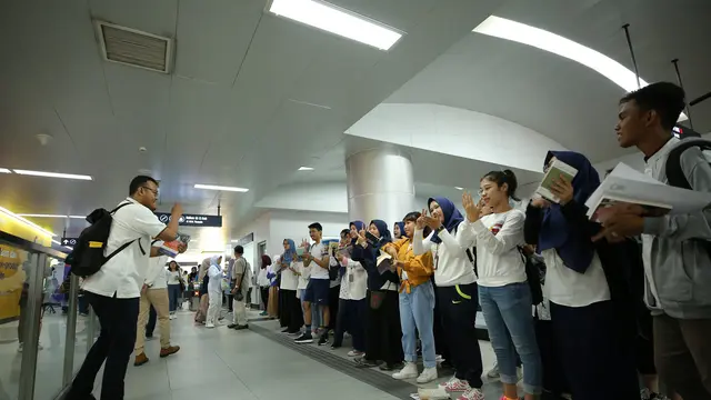 Kampanye KeREADta Sukses Digelar di MRT Jakarta