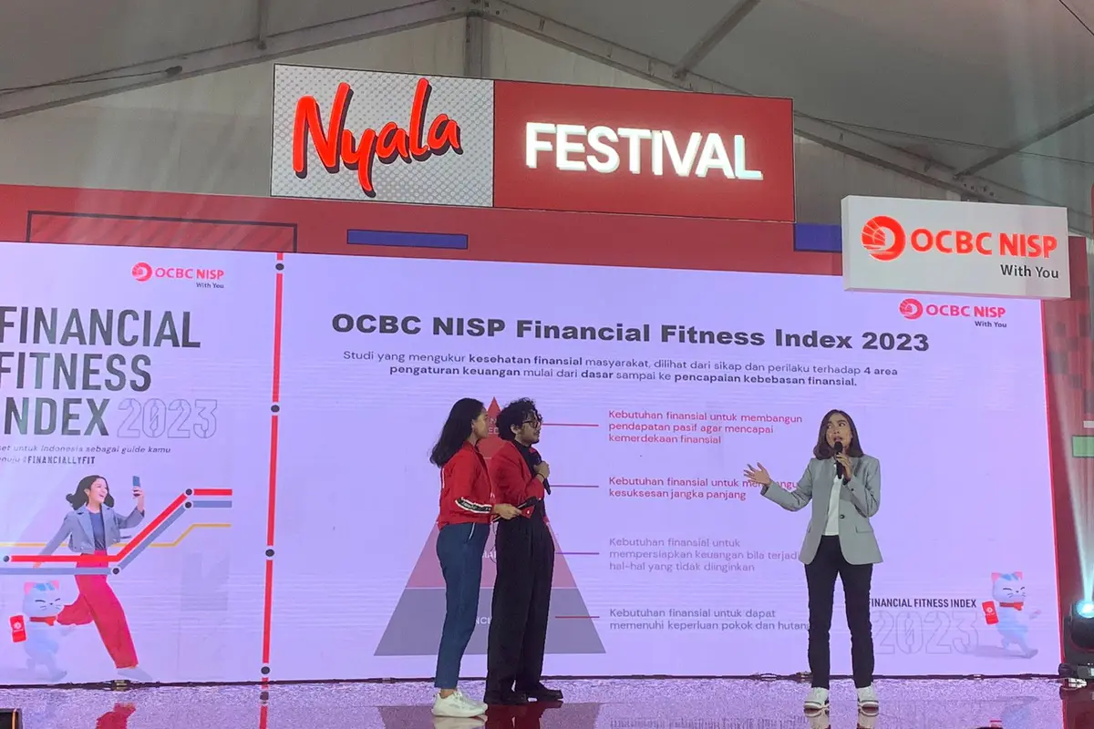 Kunto Aji saat hadir di Nyala Festival di Senayan City Jakarta, 22 Agustus 2023