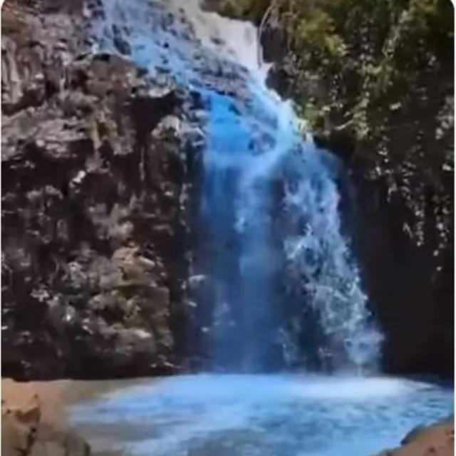 Pasangan Banjir Kecaman karena Warnai Air Terjun untuk Ungkap Gender Reveal