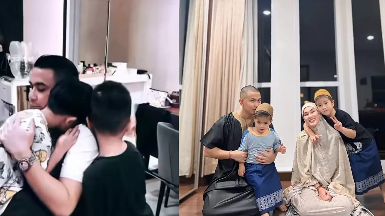 Potret Anggi Pratama bersama anak-anaknya (Sumber: Instagram/@anggipratamazayn)