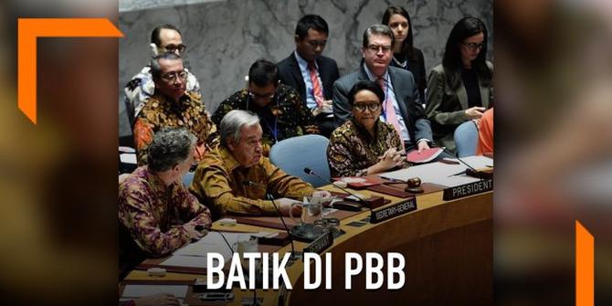 VIDEO: Bangga, Batik Warnai Sidang PBB Hari Ini