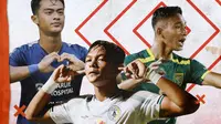 Liga 1 - Pratama Arhan, Saddam Gaffar, Rizky Ridho (Bola.com/Adreanus Titus)