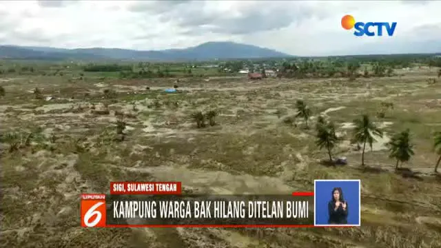 Saat gempa melanda, warga melihat tanah di daerah ini bergerak, berputar, dan bergeser.